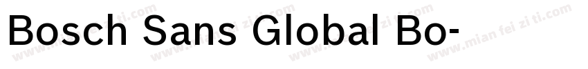 Bosch Sans Global Bo字体转换